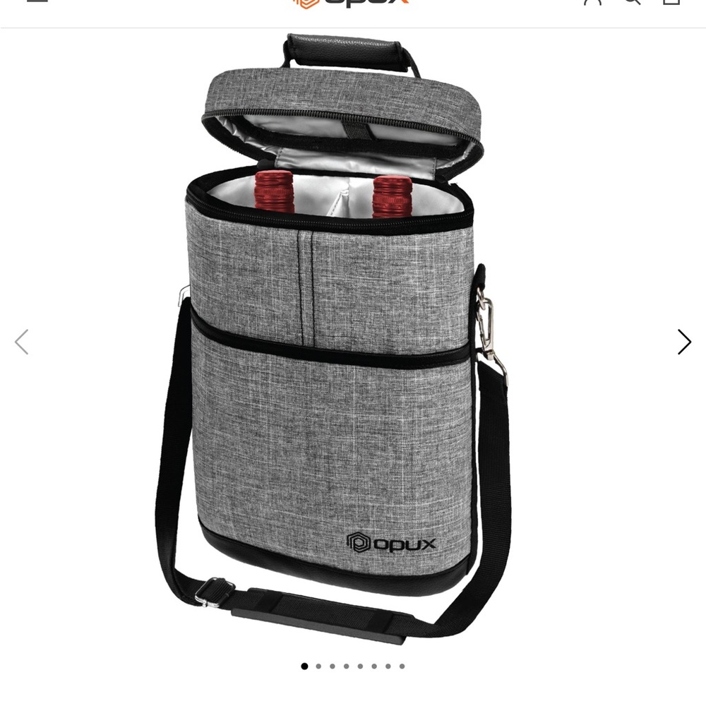 Gray Wine Carrier Bag